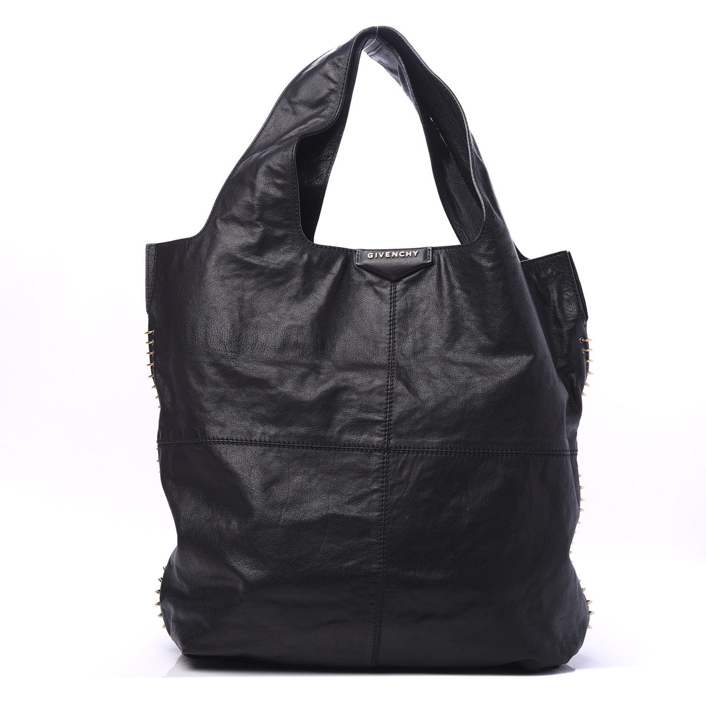 Calfskin George V Apron Bag Black