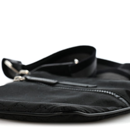 Gucci Nylon Monogram Mini Flat Messenger Bag Black 9 of 12