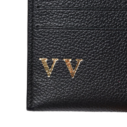 Louis Vuitton Calfskin Felicie Chain Wallet Card Holder Insert Black 6 of 7
