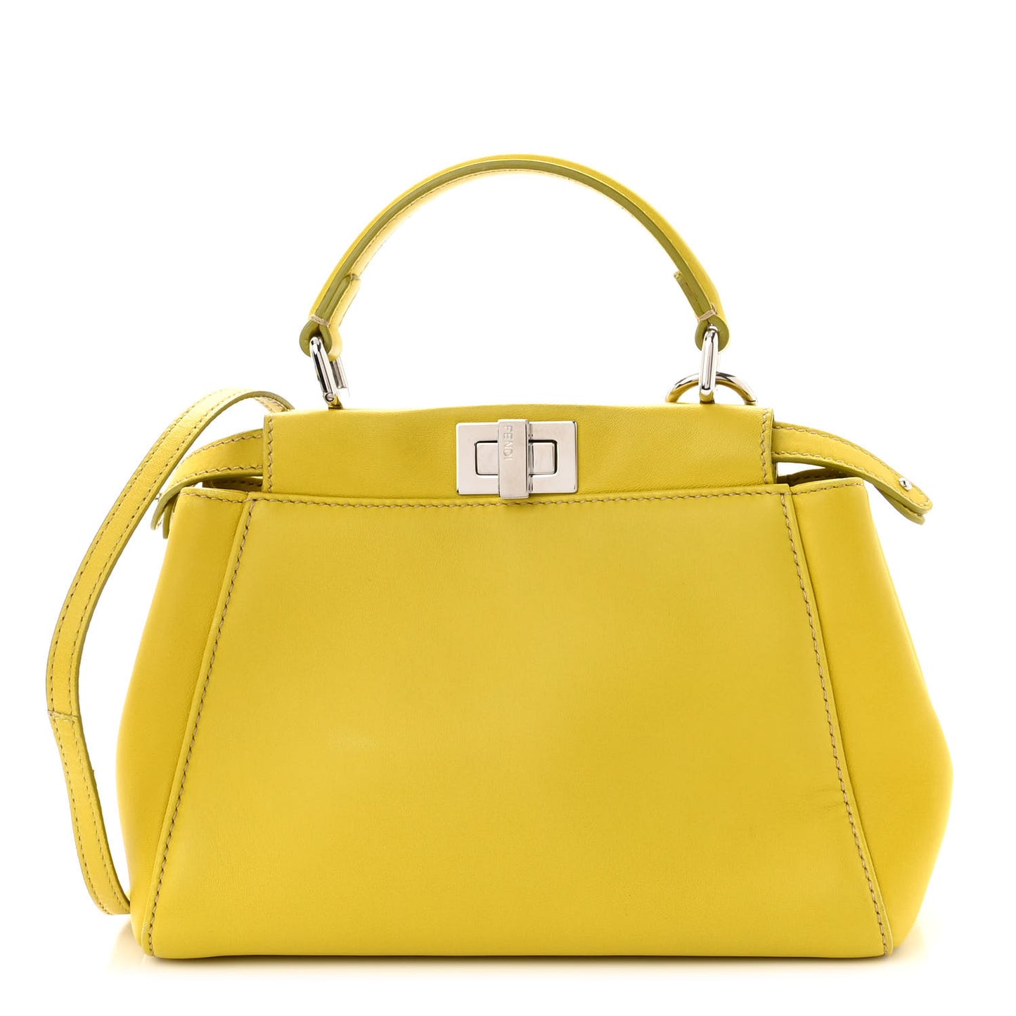 Nappa Mini Peekaboo Iconic Satchel Lime