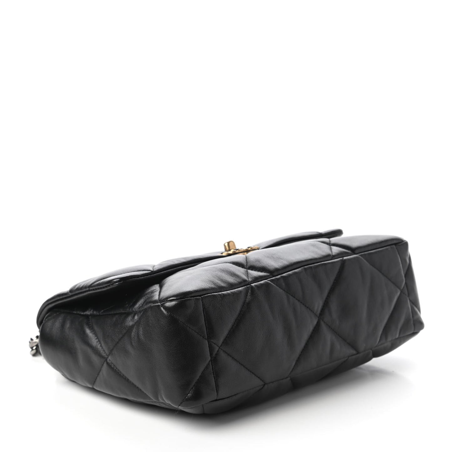 Lambskin Quilted Large Chanel 19 Flap Black