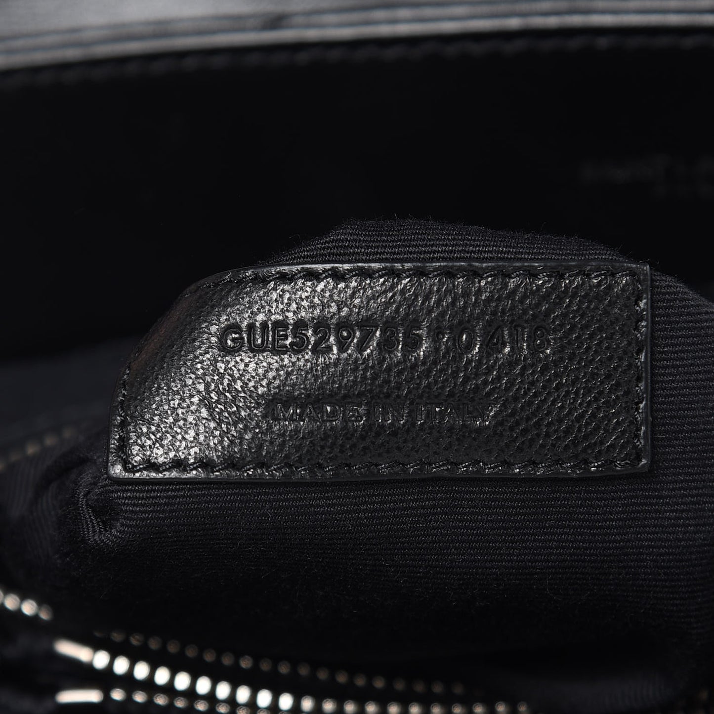 Calfskin Y Quilted Monogram Medium Loulou Satchel Black