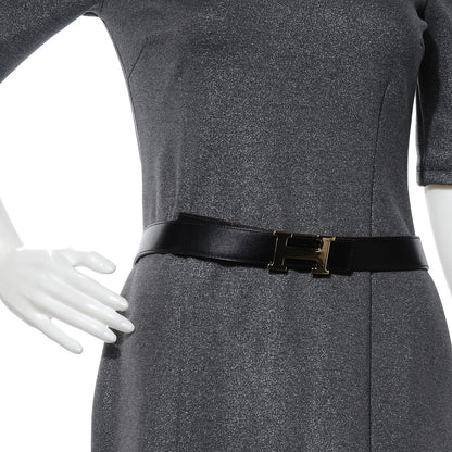 Hermes Box Clemence Reversible 32mm H Belt 100 Black 2 of 6