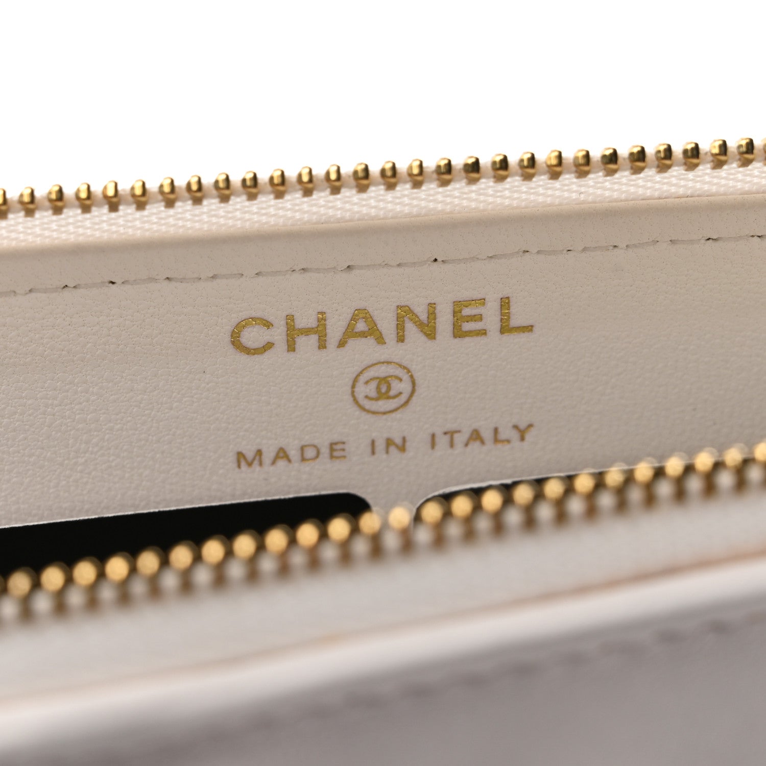 Chanel Lambskin Quilted Wave Clutch White 6 of 13