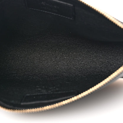 Saint Laurent Calfskin Monogram Wristlet Pouch Black 5 of 7