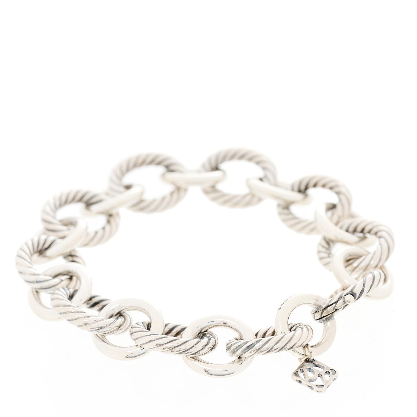 Sterling Silver 12mm Large Oval Link Bracelet