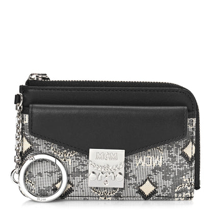 MCM Jacquard Patricia Card Case Grey 1 of 10