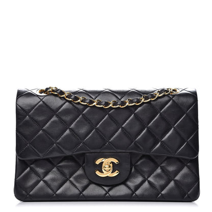 Chanel Lambskin Quilted Small Double Flap Black 1 of 12