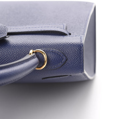 Hermes Epsom Kelly Sellier 25 Bleu Saphir 8 of 38