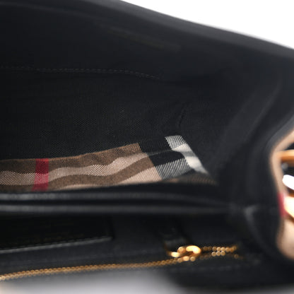 Burberry Derby Calfskin House Check Small Camberley Black 5 of 10
