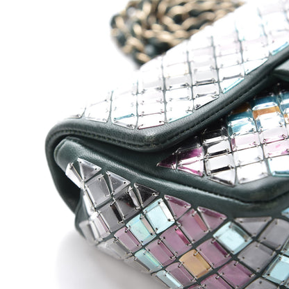Chanel Lambskin Mosaic Small Flap Green Multicolor 12 of 16