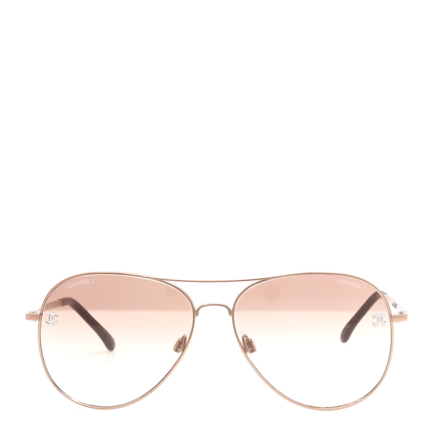 Metal Aviator CC Sunglasses 4189-T-Q Rose