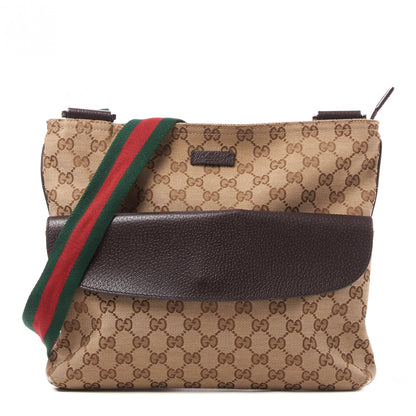 Gucci Monogram Signature Web Small Messenger Brown 1 of 10