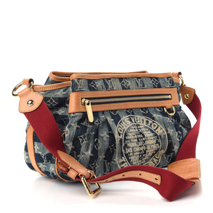 Louis Vuitton Denim Raye Porte Epaule MM 3 of 9