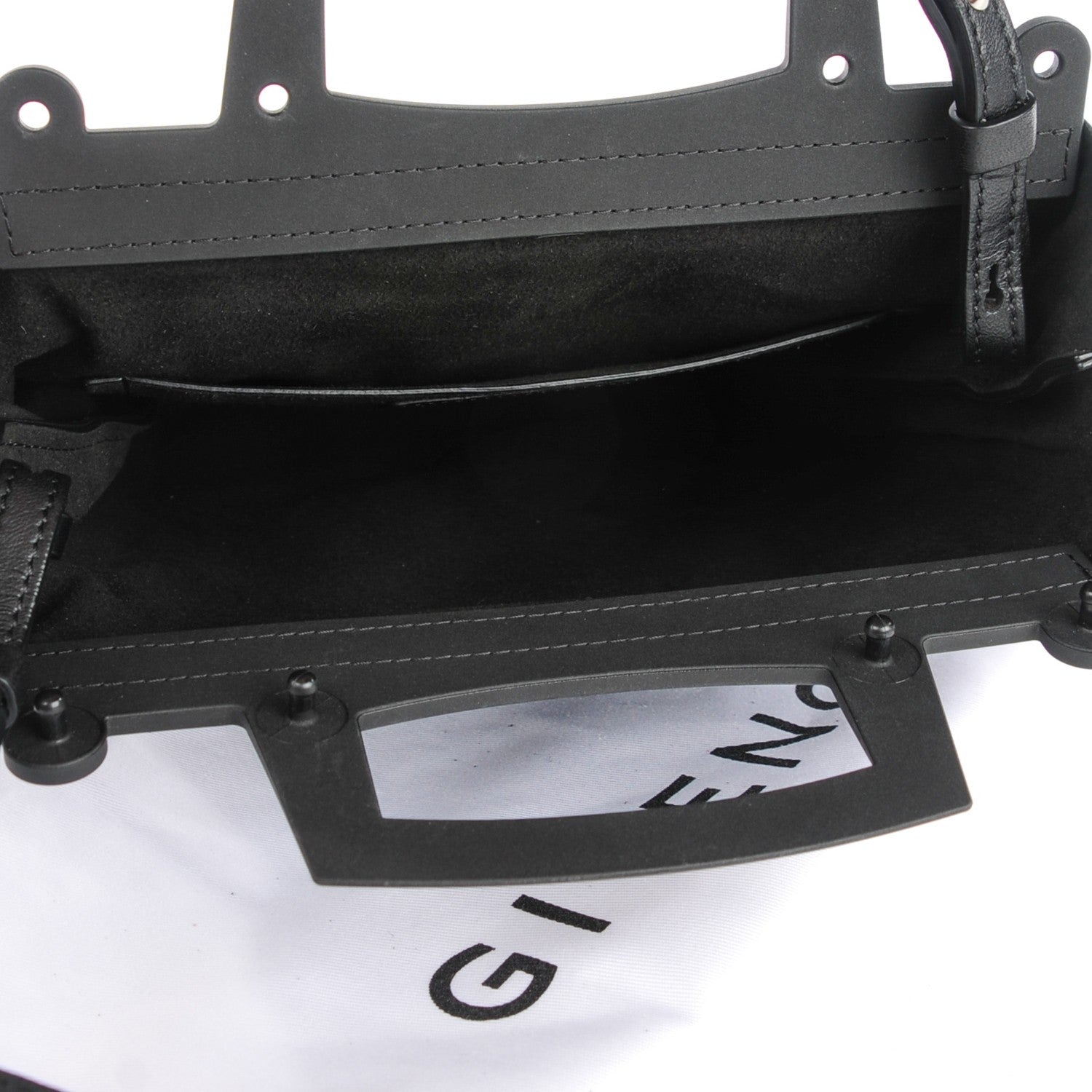 Givenchy Lambskin Rave Frame Tote Black 5 of 7