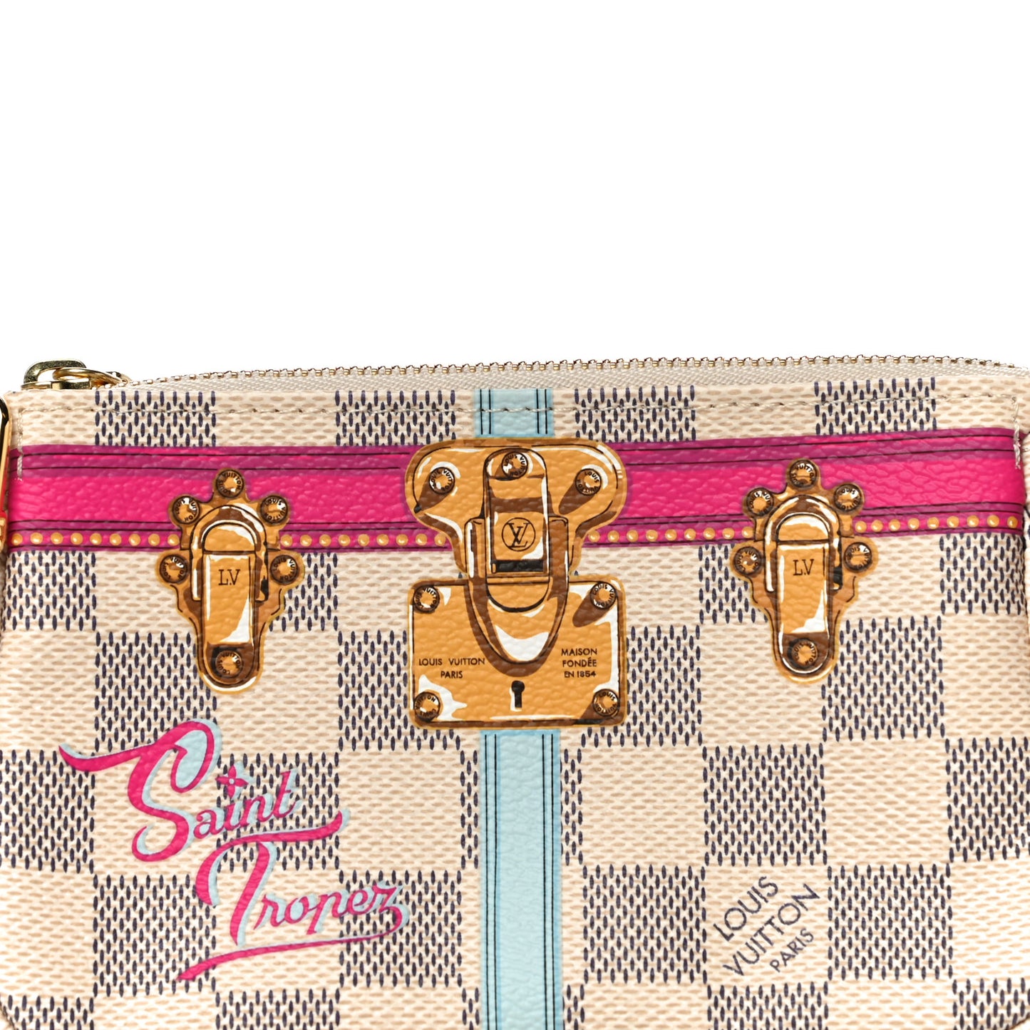 Damier Azur Summer Trunks Saint Tropez Mini Pochette Accessories