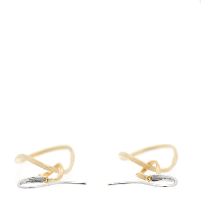 Marco Bicego 18K Yellow White Gold Diamond Marrakech Onde Double Drop Earrings 3 of 6