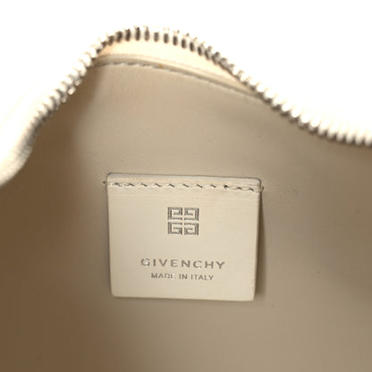 Givenchy Smooth Calfskin Small Moon Cut Out Shoulder Bag Ivory 5 of 9
