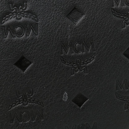 MCM Calfskin Ottomar Monogram Medium Essential Tote Black 13 of 14