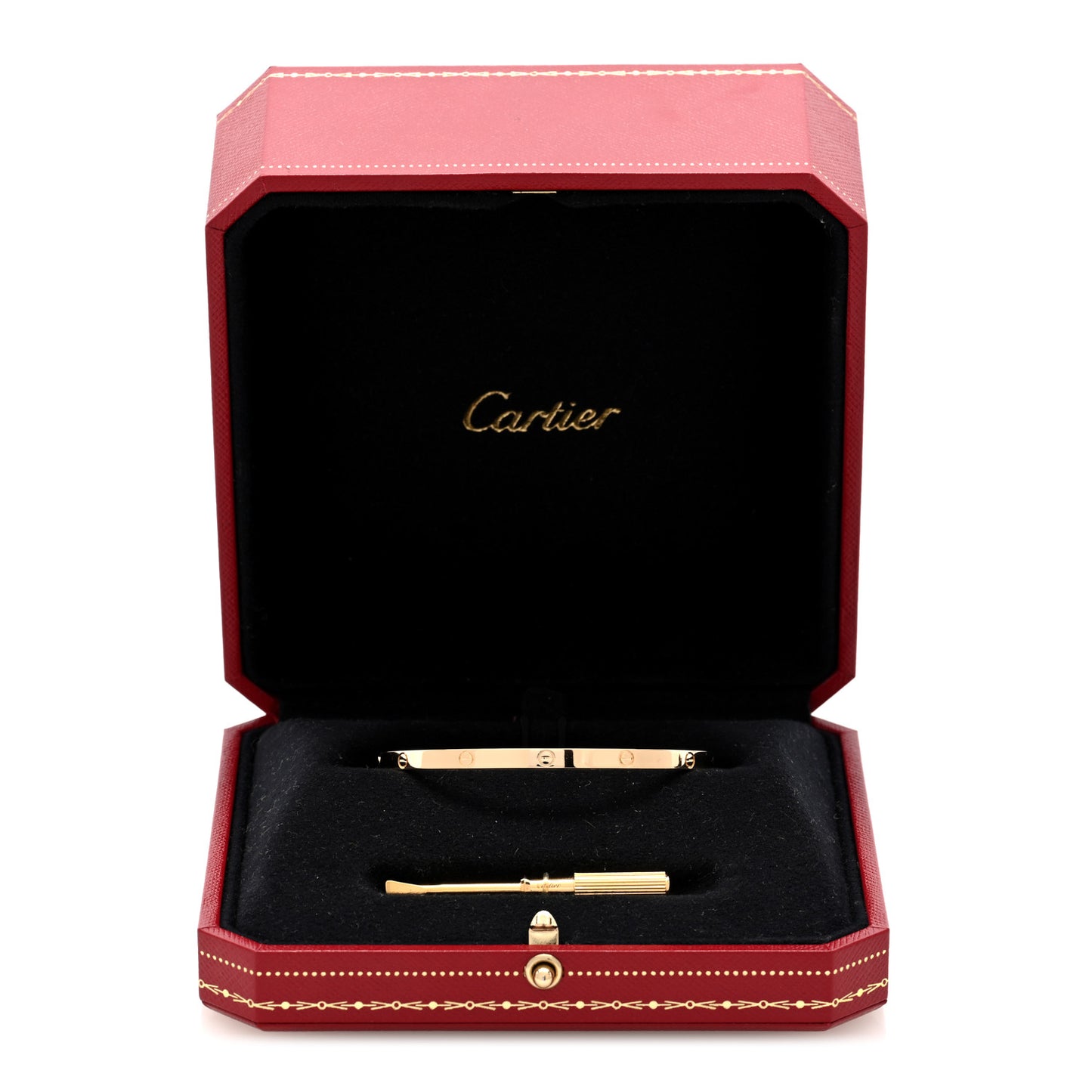 18K Yellow Gold Small LOVE Bracelet 17