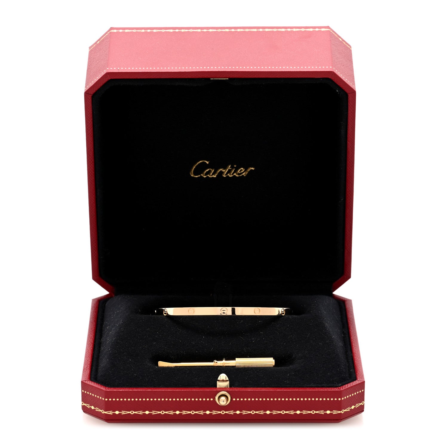 Cartier 18K Yellow Gold Small LOVE Bracelet 17 7 of 7