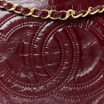 Chanel Vinyl Rock and Chain Medium Flap Bordeaux 9 of 11