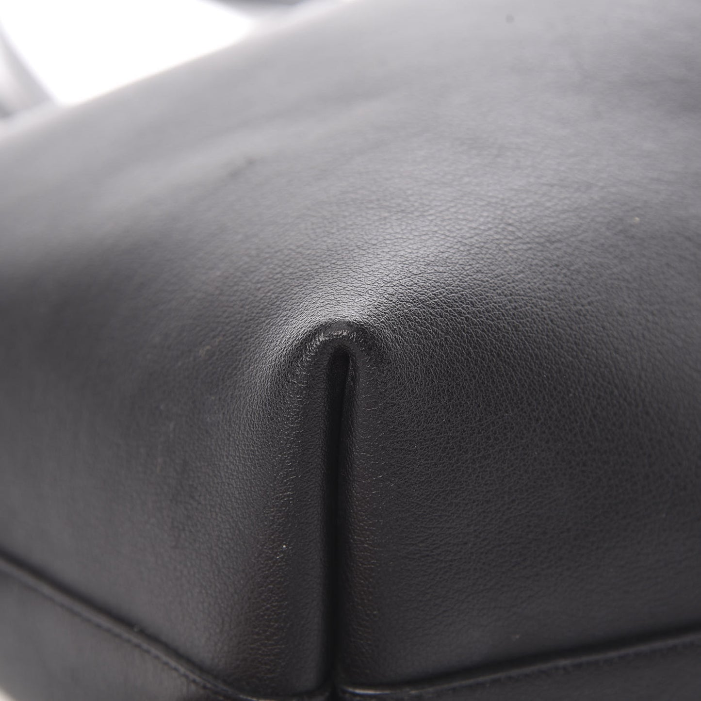 Calfskin Large Shopping Tote Black