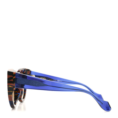 Fendi Cat Eye Fanny Sunglasses FF 0105/S Blue Multicolor 3 of 7