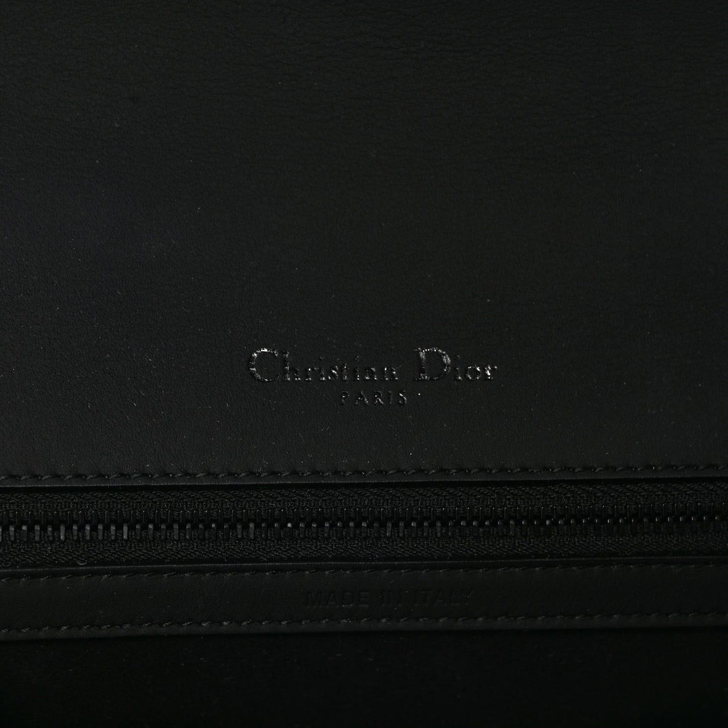 Ultra Matte Calfskin Studded Diorama Wallet on Chain Pouch Black