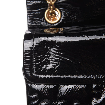 Chanel Crackled Patent Calfskin Puzzle 2.55 Reissue 226 Flap Black 10 of 13