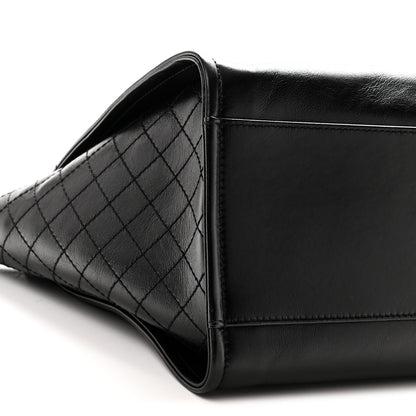 Chanel Aged Calfskin Medium Charms Deauville Tote Black 9 of 10