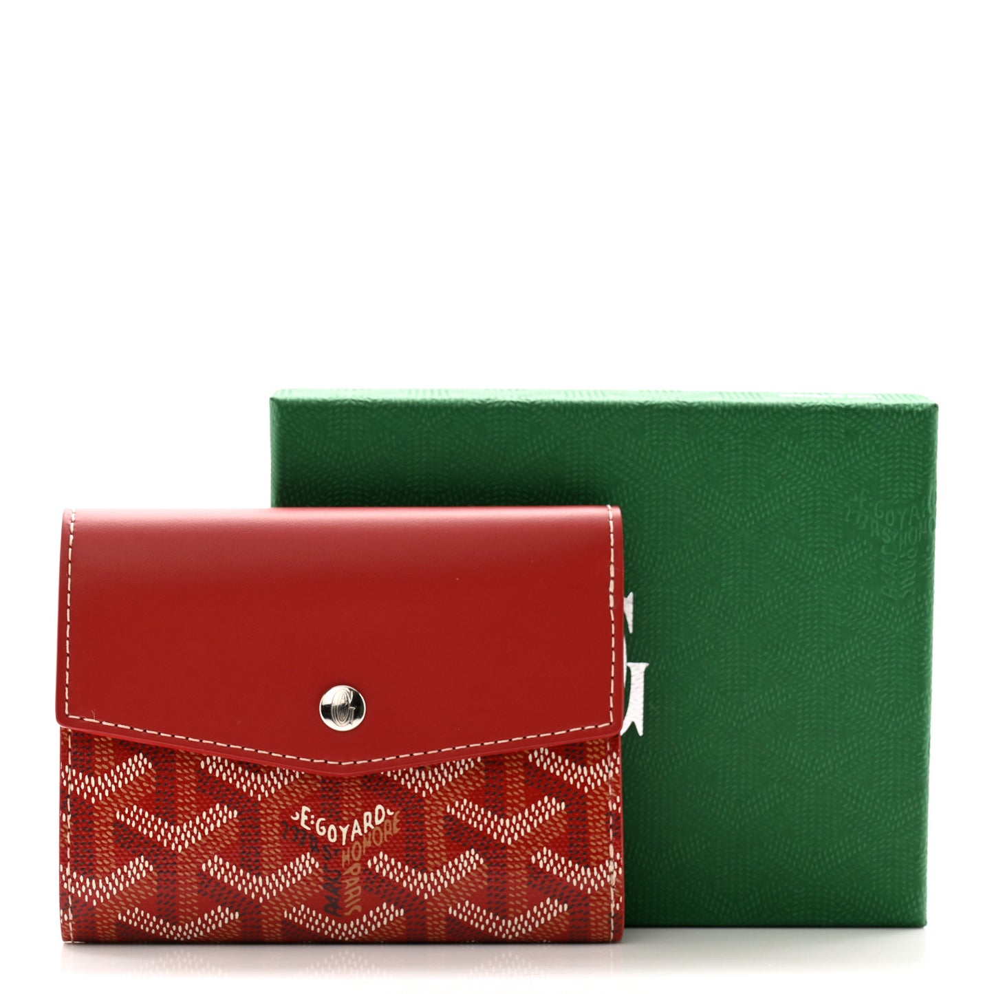 Goyardine Saint-Gabriel Compact Wallet Red