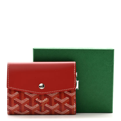 Goyard Goyardine Saint-Gabriel Compact Wallet Red 9 of 9