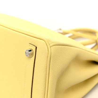 Hermes Togo Birkin 25 Jaune Poussin 10 of 13