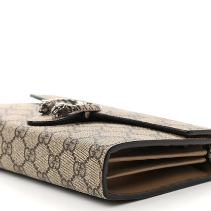 Gucci GG Supreme Monogram Mini Dionysus Chain Wallet Beige Taupe 10 of 10