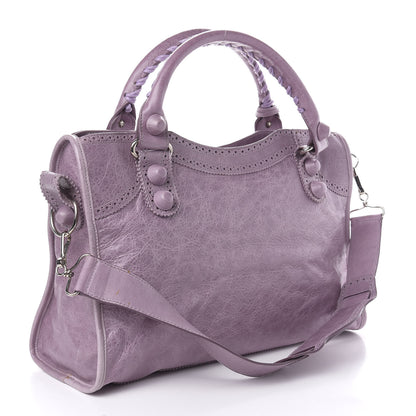 Balenciaga Agneau Giant Brogues Hardware City Lilac 3 of 13