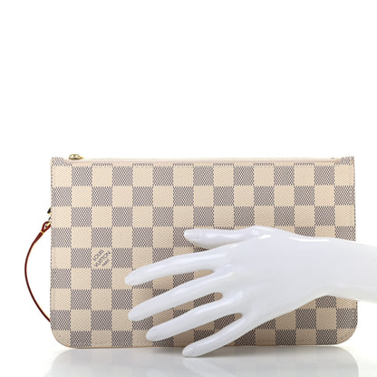 Louis Vuitton Damier Azur Neverfull MM GM Pochette 2 of 6