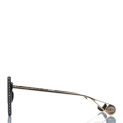 Gucci Acetate Crystal Mask-Frame Sunglasses GG0431S Black 3 of 8