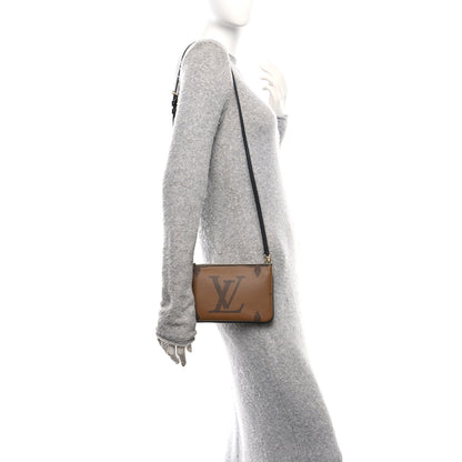 Louis Vuitton Reverse Monogram Giant Double Zip Pochette 2 of 9