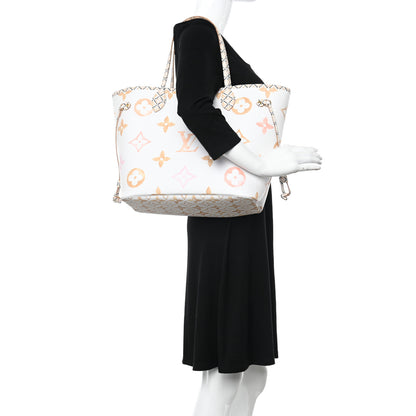 Louis Vuitton Monogram Giant By The Pool 2.0 Neverfull MM Beige 3 of 11