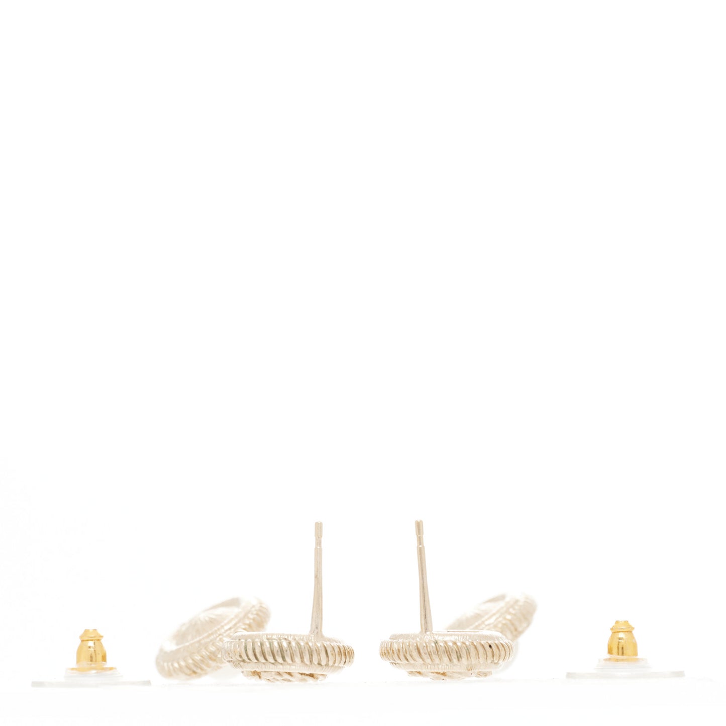 Pearl CC Drop Earrings Gold
