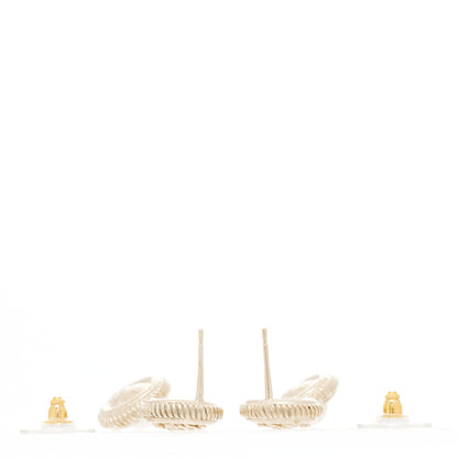 Chanel Pearl CC Drop Earrings Gold 4 of 5