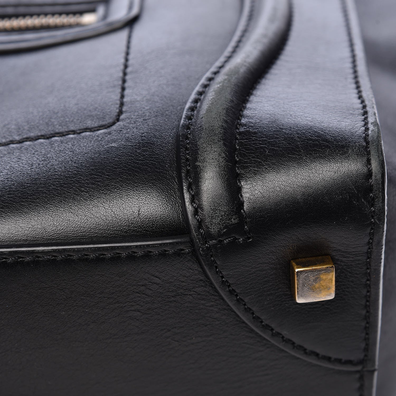 Celine Smooth Calfskin Mini Luggage Black 33 of 33