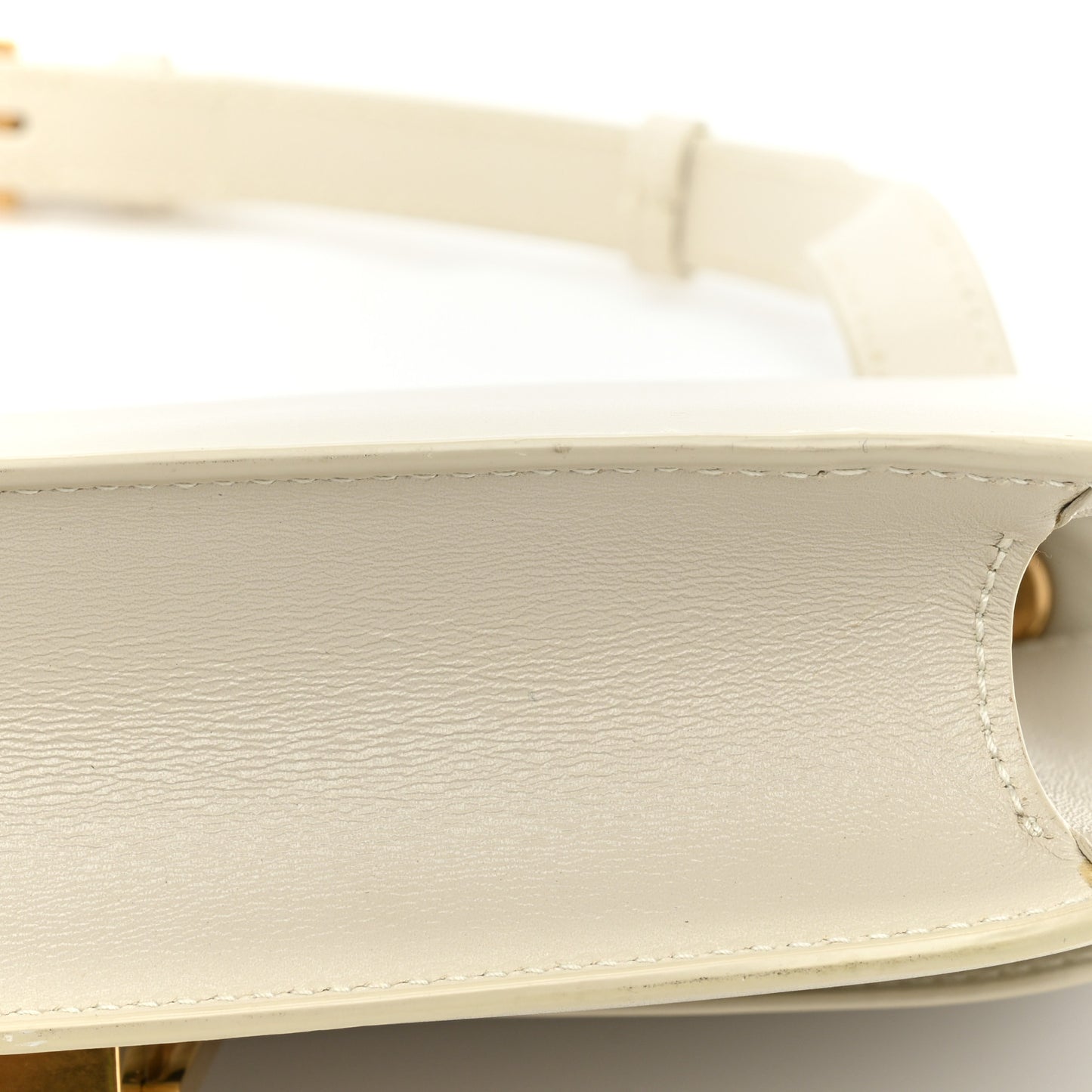 Smooth Calfskin Carre Satchel Crema Soft