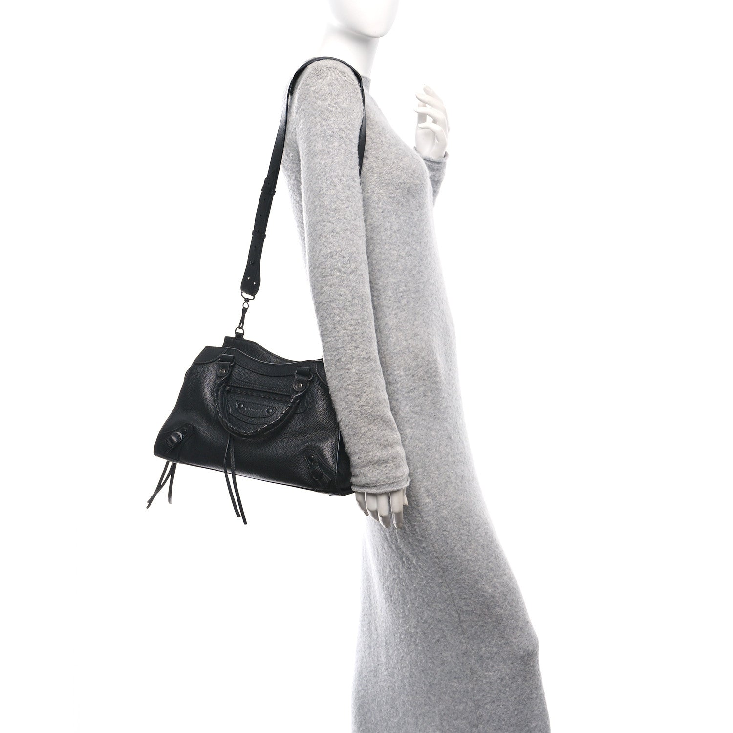 Balenciaga Grained Calfskin Neo Classic Black Hardware S City Black 2 of 10