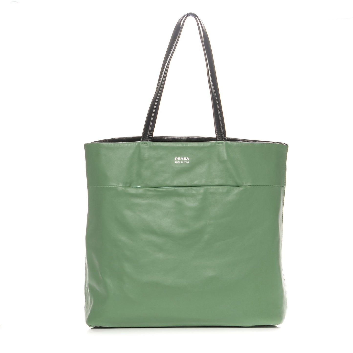 Nappa Antique Reversible Tote Nero Black Agave