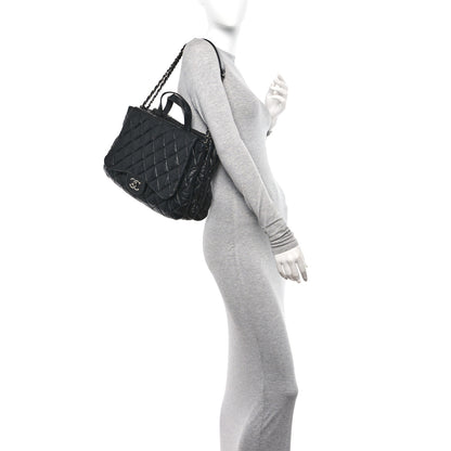 Chanel Lambskin Quilted Chanel 3 Maxi Tote Black 2 of 14