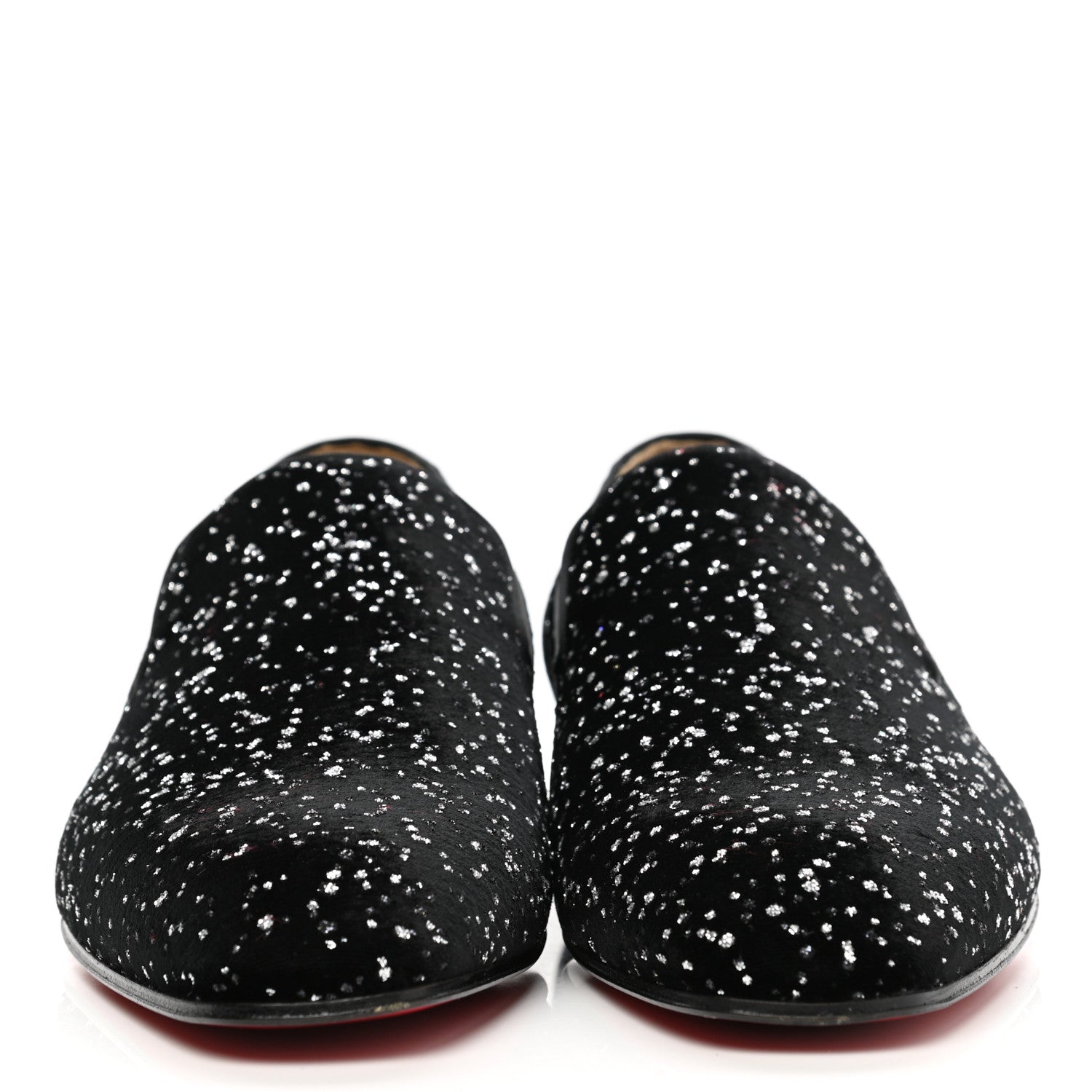 Christian Louboutin Velours Mens Colonnaki Snow Star Flat Loafers 43.5 Black 2 of 8