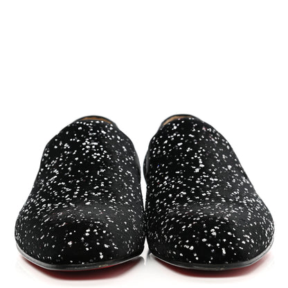 Christian Louboutin Velours Mens Colonnaki Snow Star Flat Loafers 43.5 Black 2 of 8