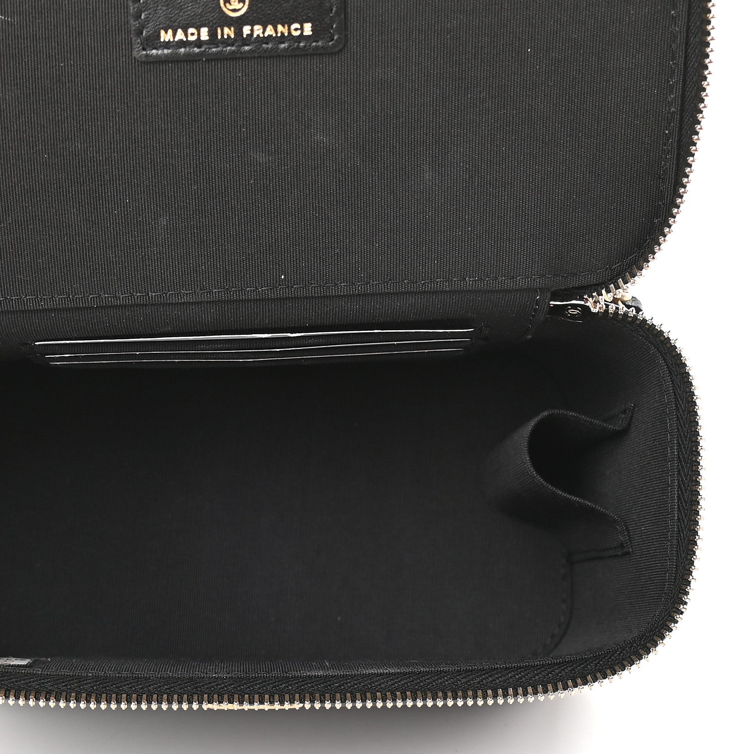 Chanel Lambskin Quilted Small Top Handle Vanity Case With Chain Black 5 of 9